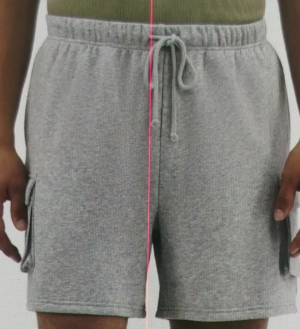 No Boundaries Men's Light Gray Cargo Shorts